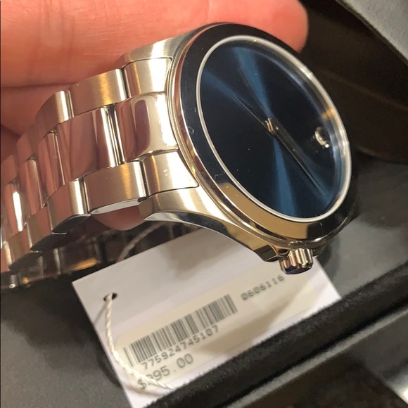 ⛔️HOLD⛔️Authentic Movado 38mm stainless blue watch - Picture 7 of 11